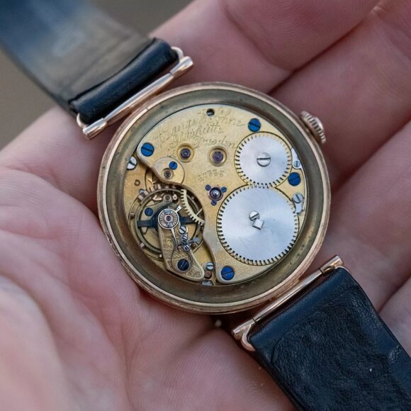 A Lange & Sohne Glashutte Watch 14k Rose Gold 35mm, Antique Pre-1930 Collectors - Picture 2 of 10